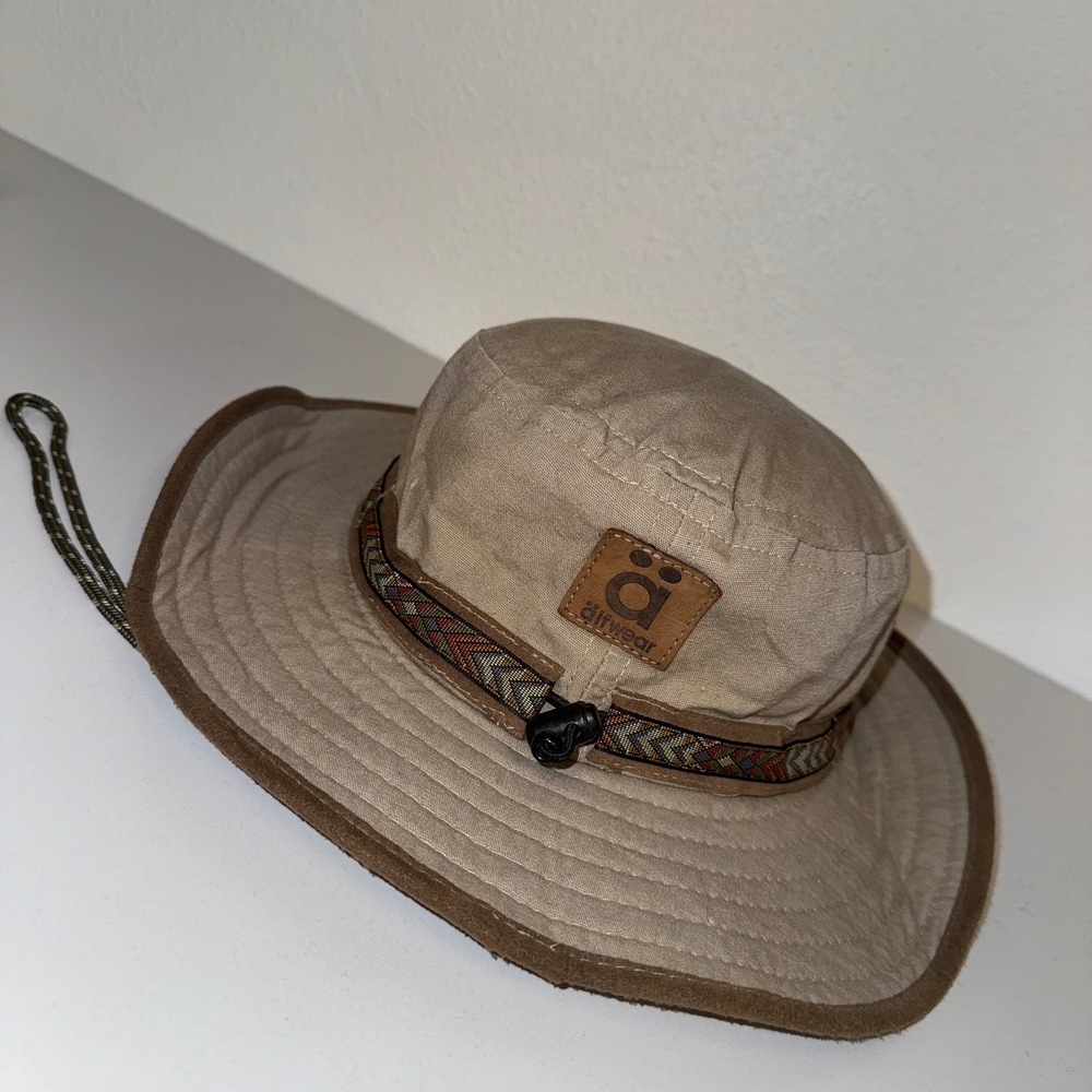 Kuhl Alfwear Sun Hat Mens Large Khaki Excellent Adjustable Chin Strap Boonie